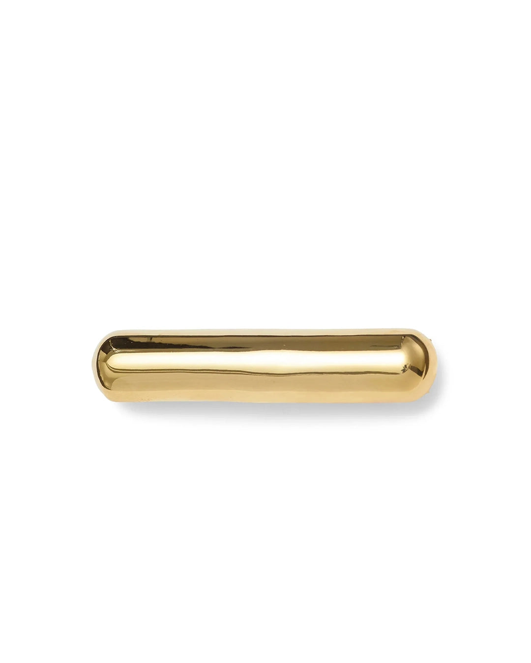Glossy Bar Barrette Gold