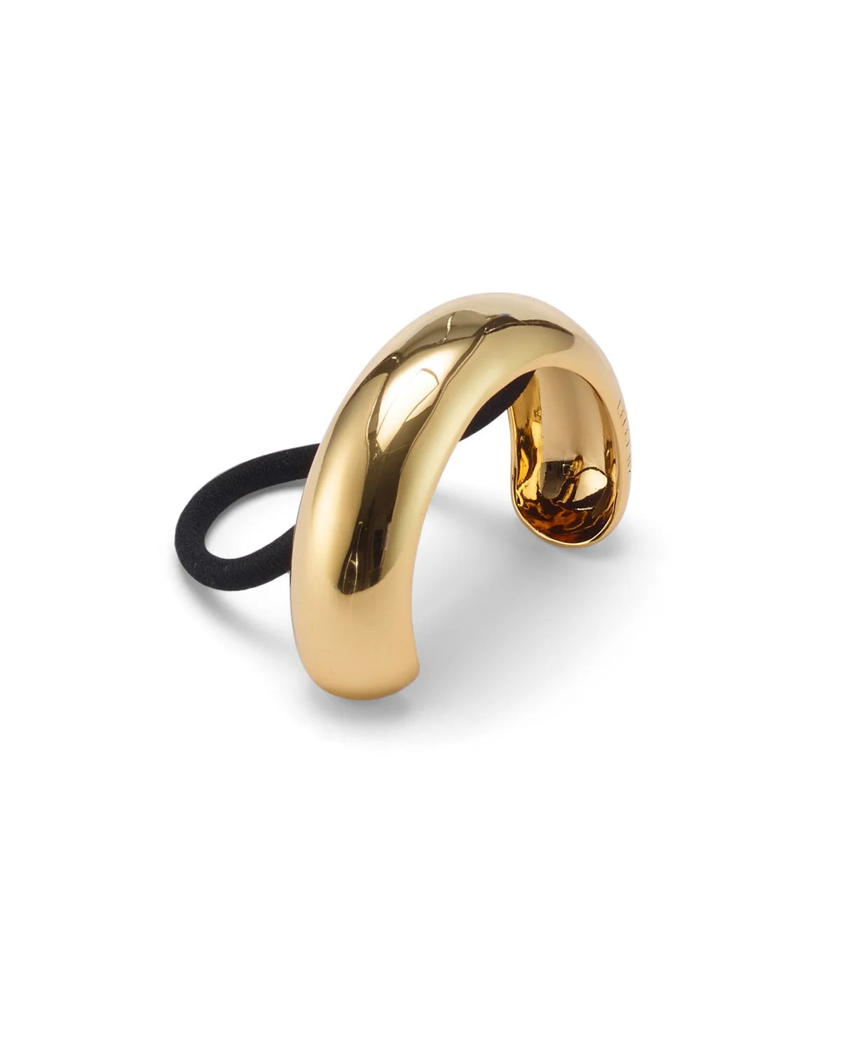 Glossy Arch Pony Cuff Gold