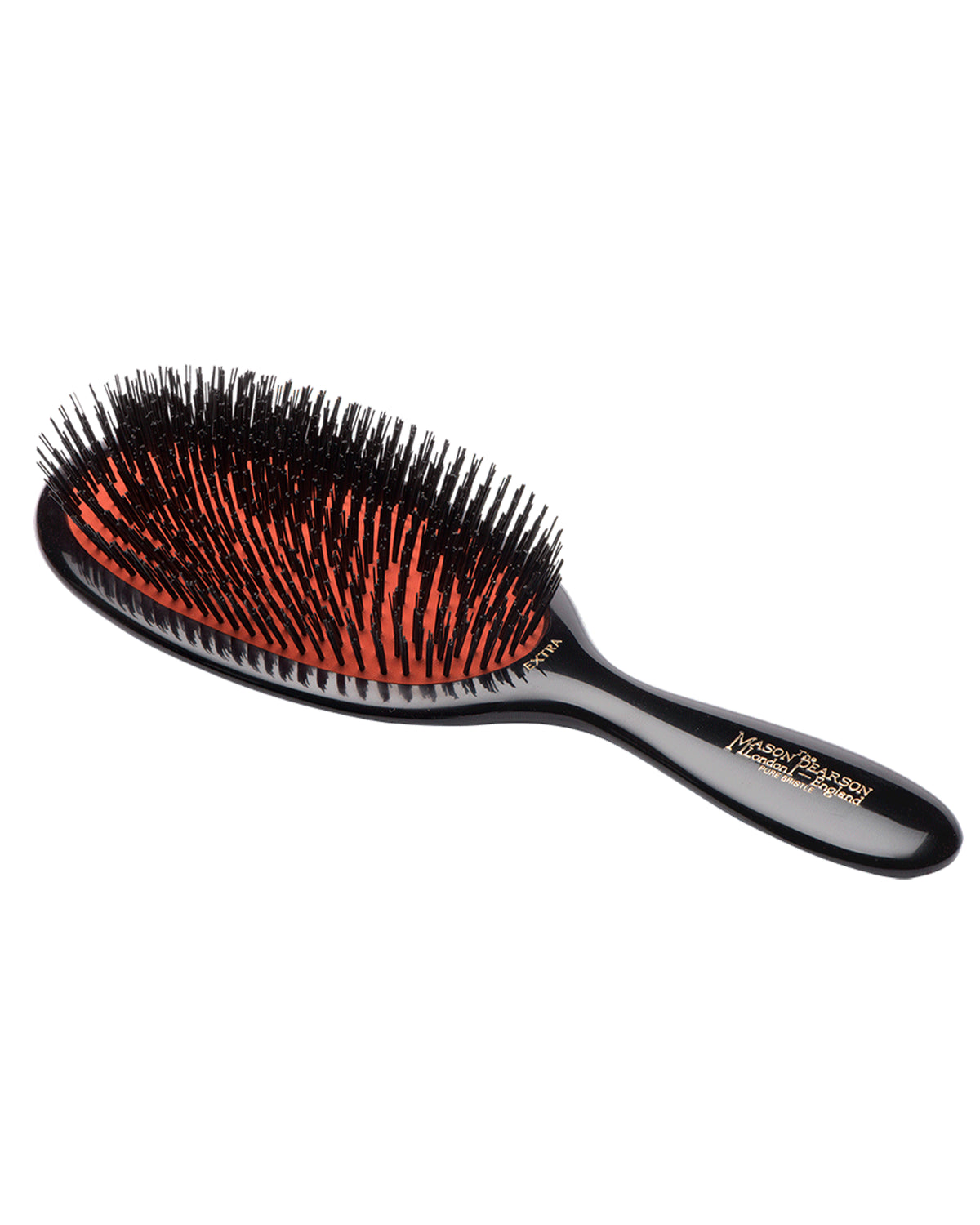 Large Extra Boar Bristle Hairbrush Dark Ruby B1