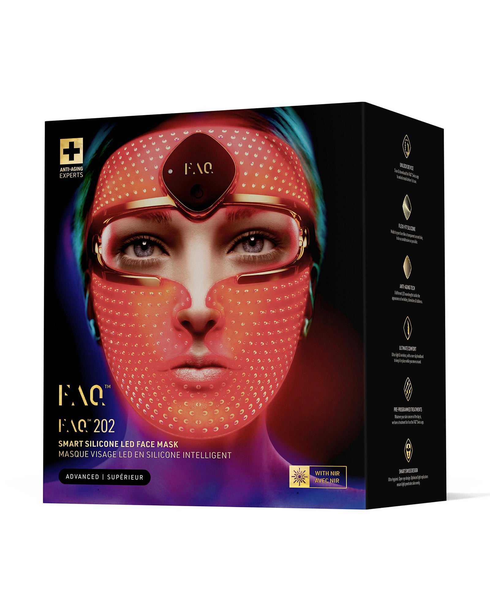 FAQ™ 202 Maska LED na twarz