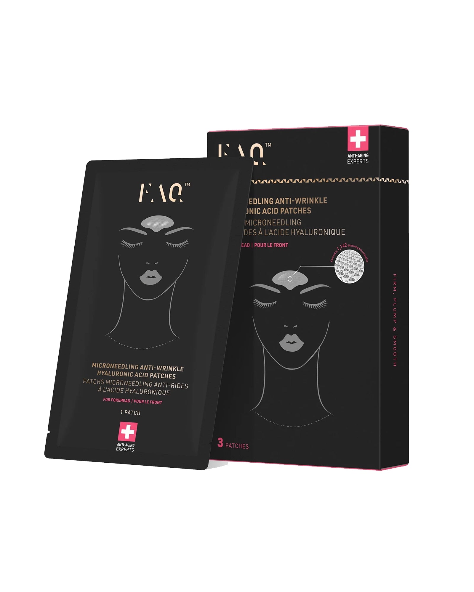 FAQ™ Mikroigłowe, przeciwzmarszczkowe plastry z kwasem hialuronowym na czoło
