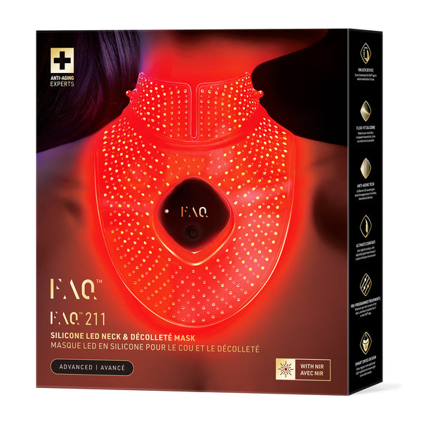 FAQ™ 211 Maska LED na szyję i dekolt