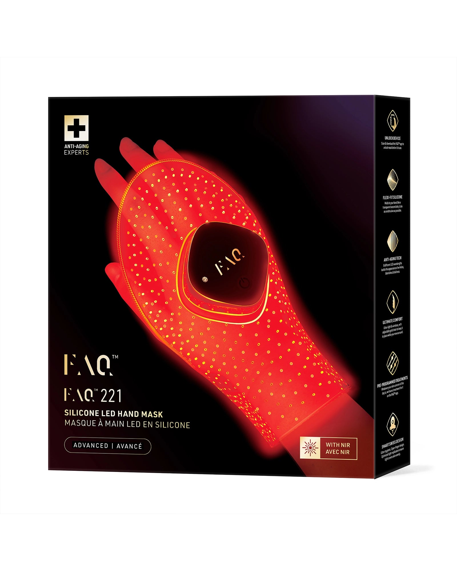 FAQ™ 221 Maska LED na dłoń