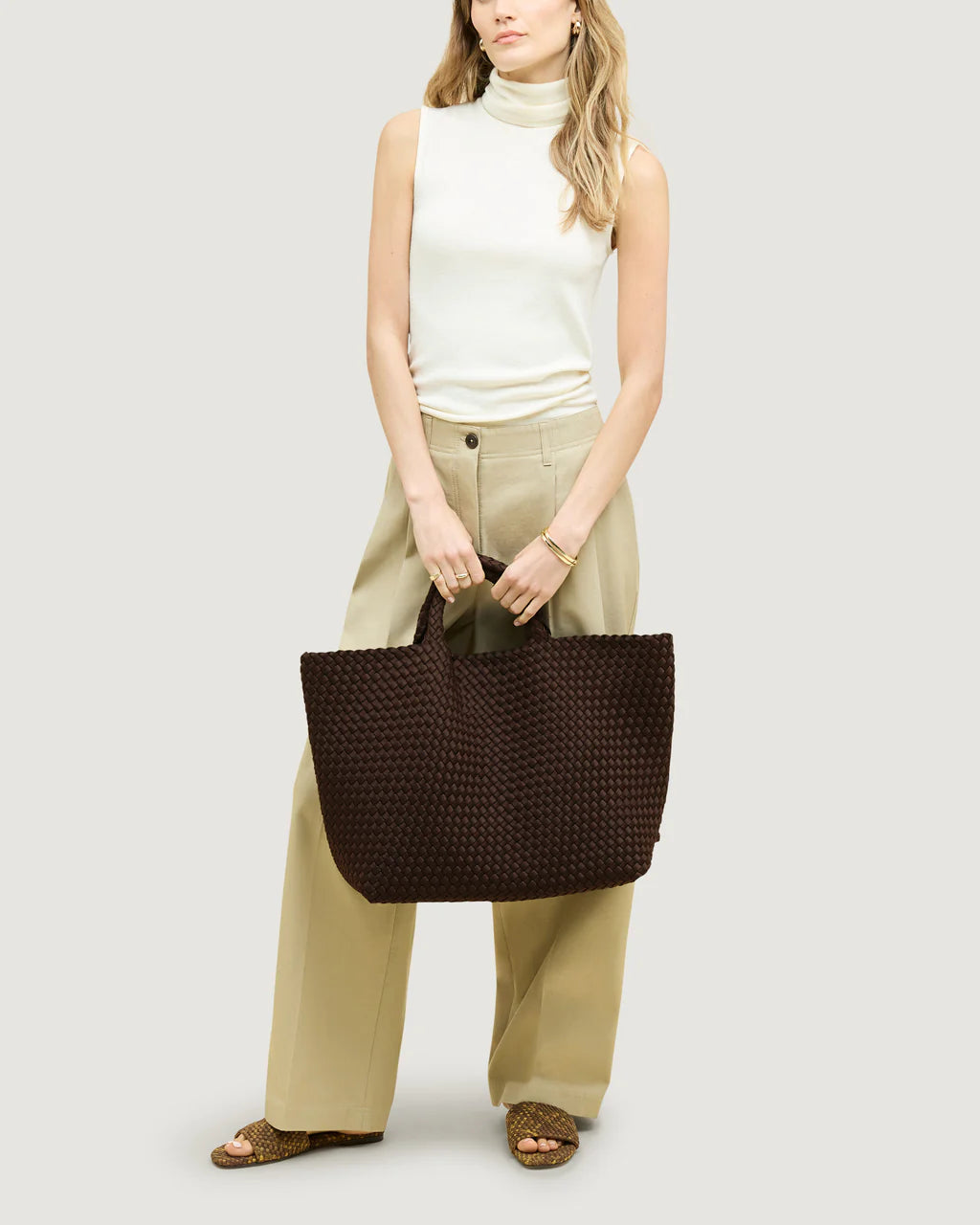 St. Barths Large Tote Chocolate