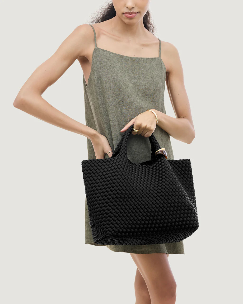 St. Barths Medium Tote Beads Onyx