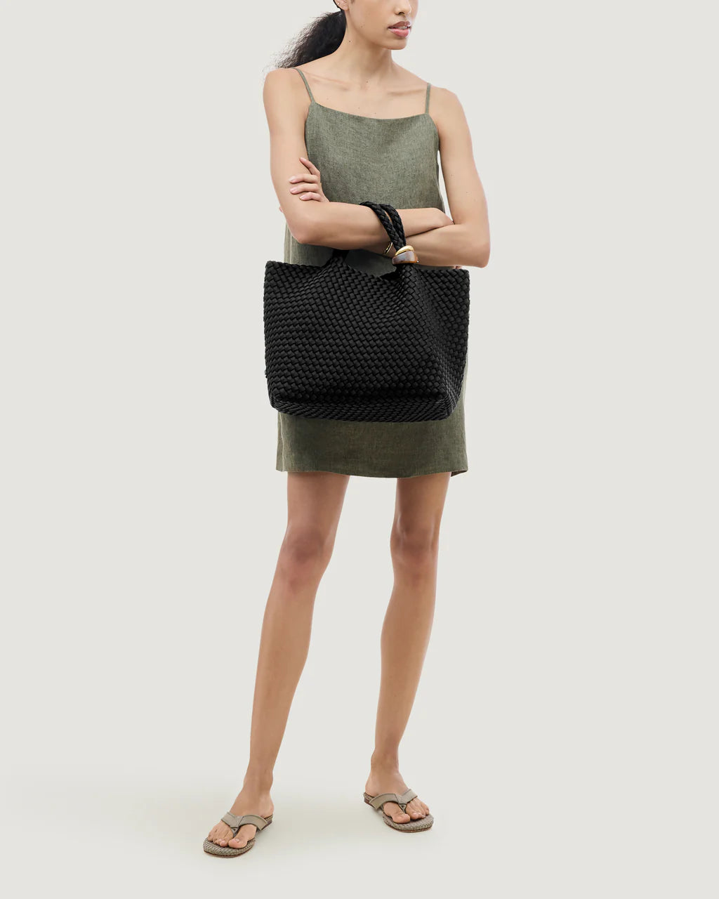 St. Barths Medium Tote Beads Onyx