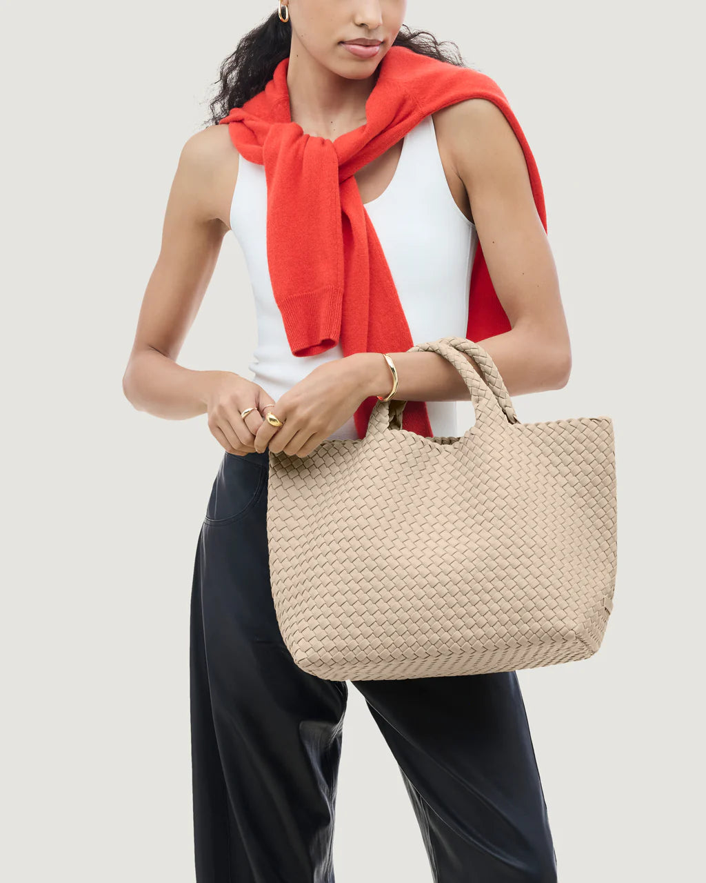 St. Barths Medium Tote Ecru